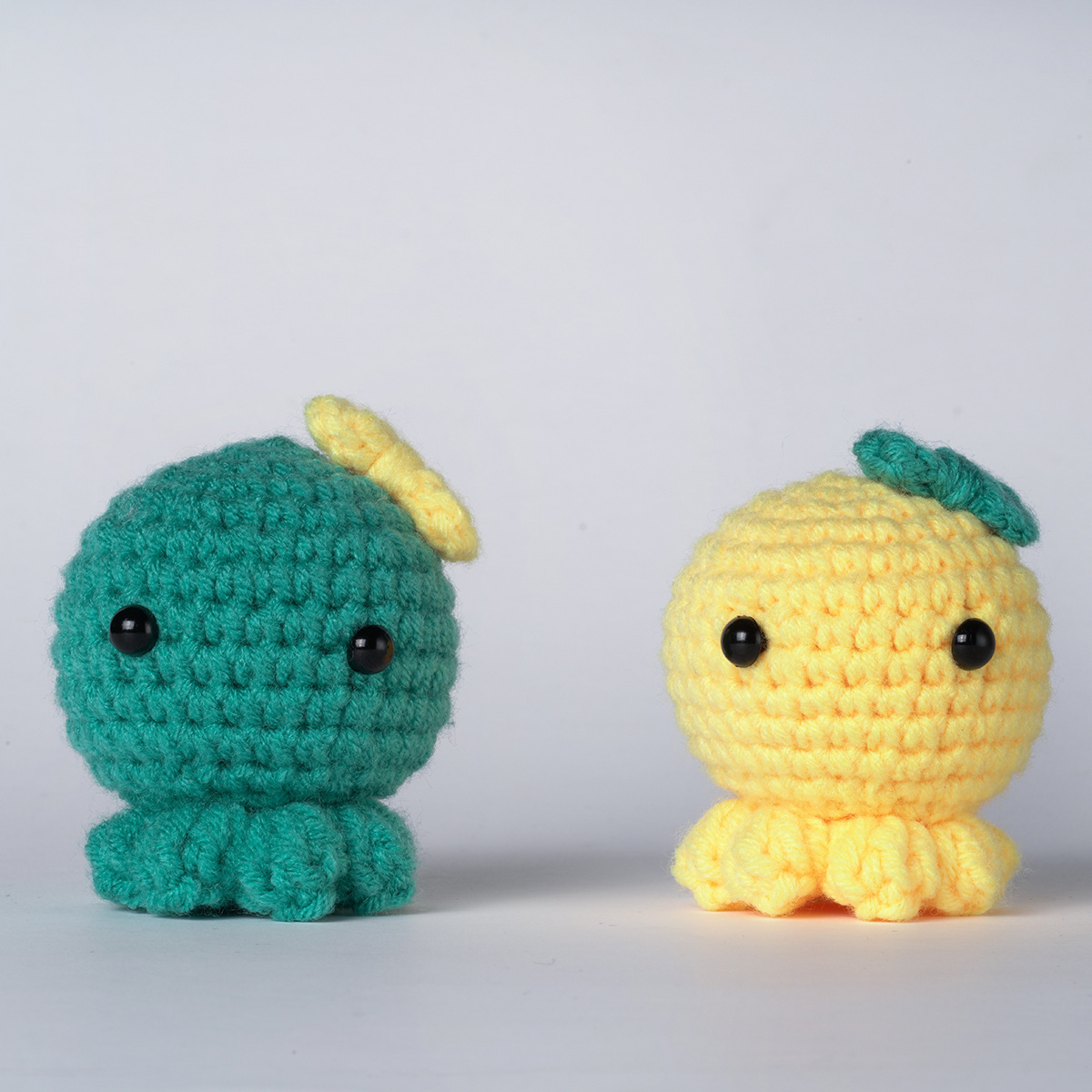 Octopus green and yellow 4 pack