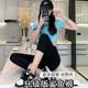 Women's Summer Thin Outer Wear High Waist plus size Riding Yoga Pants Seven Points Aircraft Shark Pants