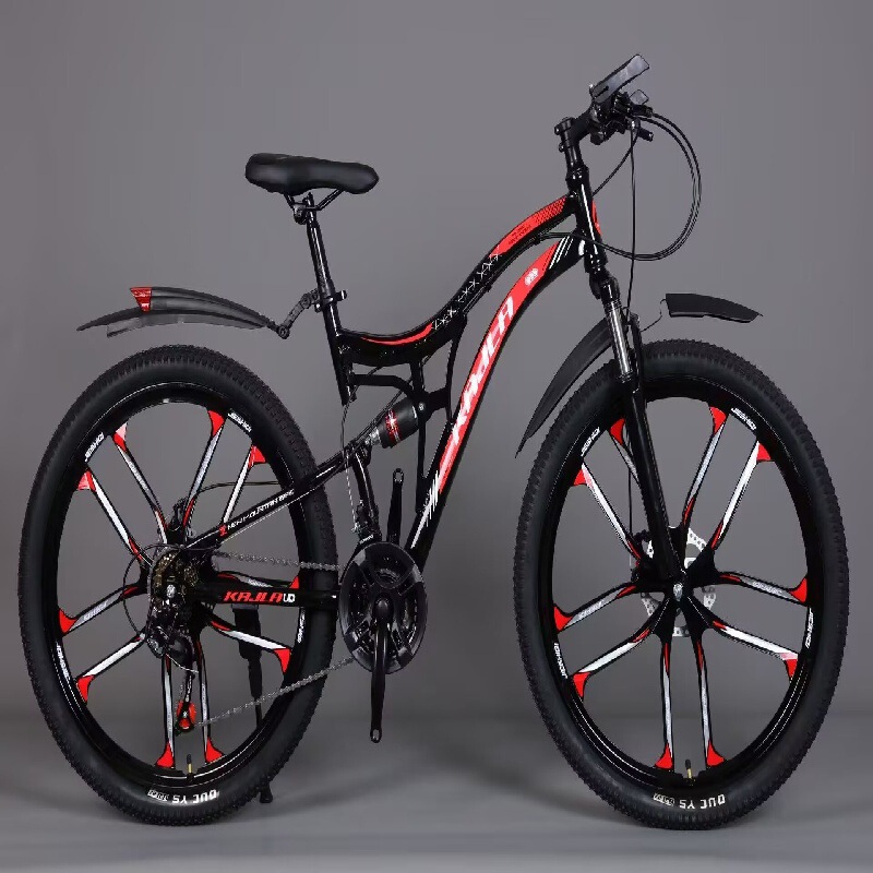 Mountain bike, soft-tail bicycle, variable-speed adult vehicle, shock-absorbing off-road bike, magnesium alloy ten-spoke wheel mountain bike Mountain bike, soft-tail bicycle, variable-speed adult vehicle, shock-absorbing off-road bike, magnesium alloy ten-spoke wheel mountain bike
