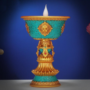 Светодиодная электронная масляная лампа Буддийская лампа зарядка Мезенхимальная лампа восемь Электронная Большой Крисплав