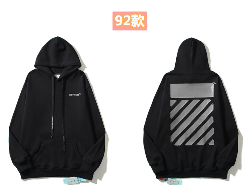 Marca de moda offwhite graffiti religioso pintura al óleo impresión de flecha hombre y mujer suelta OW pareja alta calle hoodie abrigo