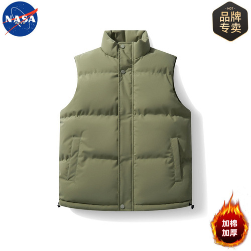 NASAOVER brand genuine men's cotton vest autumn and winter loose outerwear sleeveless warm vest jacket