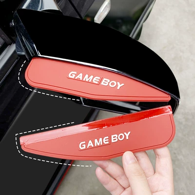 rain-proof car rearview mirror rain – Rain shield - gb-rearview-mirror-rain-eyebrow-wine-red
