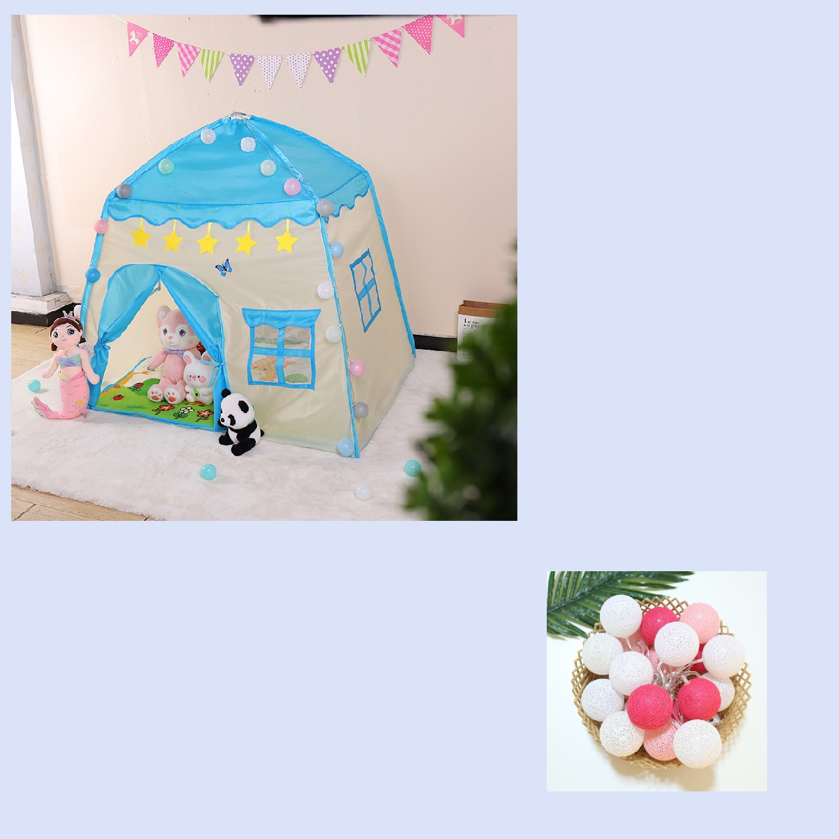Blue single+cotton ball lamp recommendation index 80%
