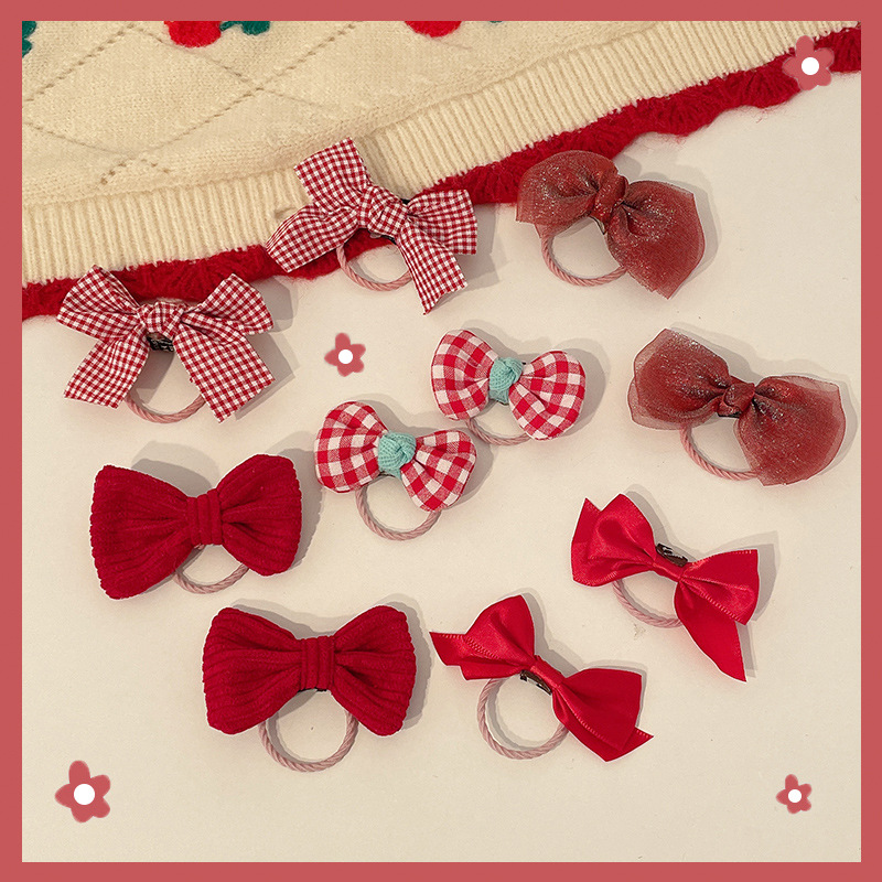 Niños lindos cuerdas de cabello rosa niñas no lastiman cuerdas de cabello de alta elasticidad correa de goma duradera niñas adornos de cabello de cola de caballo