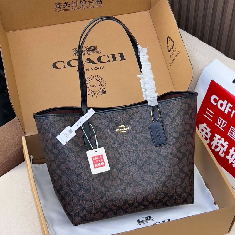 Koujia 2025 New City33 Tote Bag Versatile Large Capacity Shopping Bag Vintage Monogram Handbag Shoulder Bag for Women Koujia 2025 New City33 Tote Bag Versatile Large Capacity Shopping Bag Vintage Monogram Handbag Shoulder Bag for Women