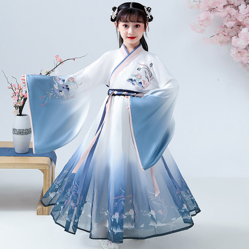 Girls Chinese Hanfu fairy dress Guoru skirt children guchaoxian dress