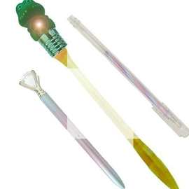 灯泡圆珠笔LED恐龙圆珠笔彩虹水晶圆珠笔彩虹钻石圆珠笔 三款总结