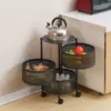 3 layers [round basket storage rack]