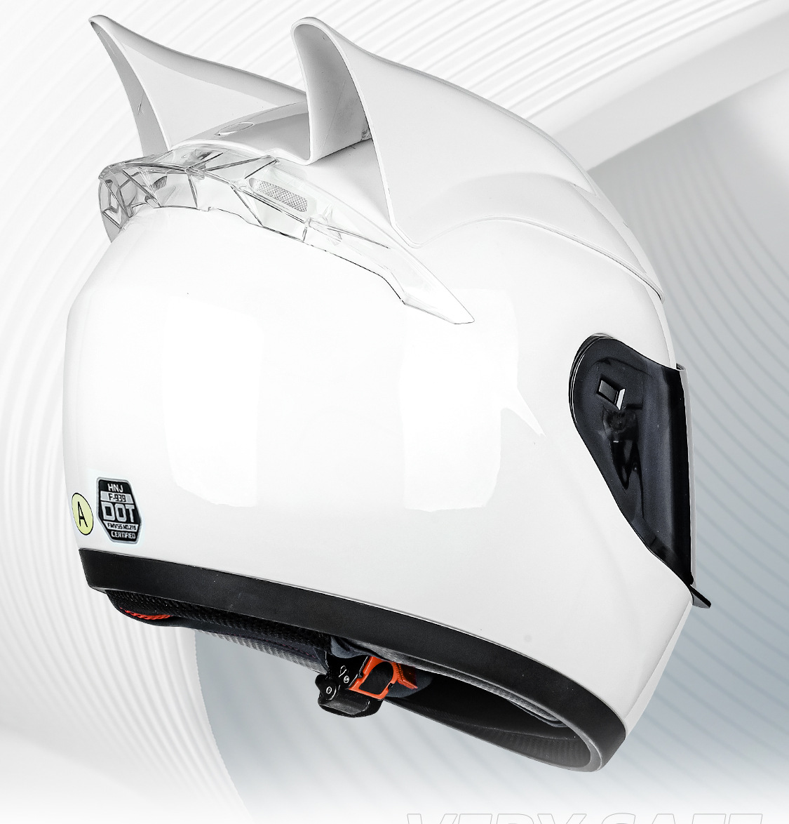 Motorcycle Helmet with Dragon Horns, Universal Helmet for Men and Women, Full-Face Helmet, Electric Vehicle Helmet, in Stock