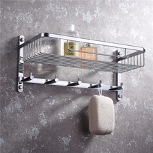HIDEEP酒店工程浴室五金挂件套装镀铬浴室置物架单层
