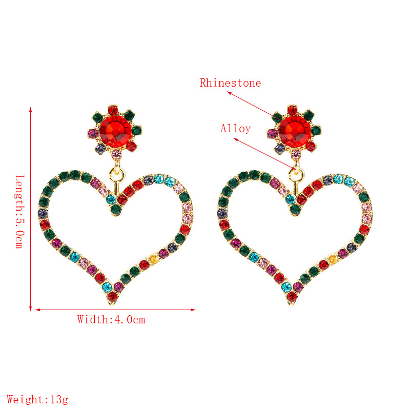 New Fashion Heart-shaped Earrings display picture 1