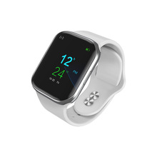 腕帶式睡眠PPG脈率8顆磁鐵硅膠表帶玻璃弧度設計全屏觸控智能手表