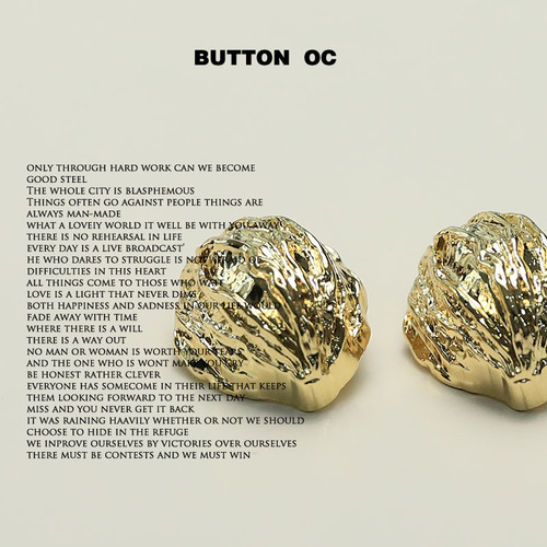 MOSN Xiaoxiang simple style walnut jacket suit decorative buttons double-sided ni leather coat button metal accessories