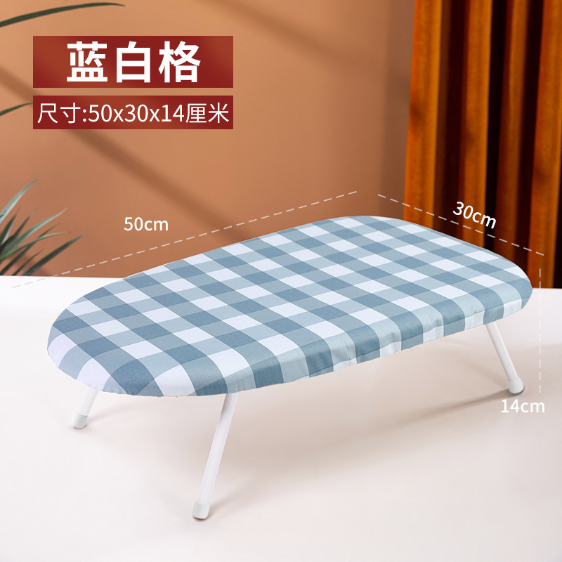 Hogar pequeña tabla de planchar de escritorio dormitorio plegable mini tabla de planchar multifuncional ajustable de alta temperatura portátil