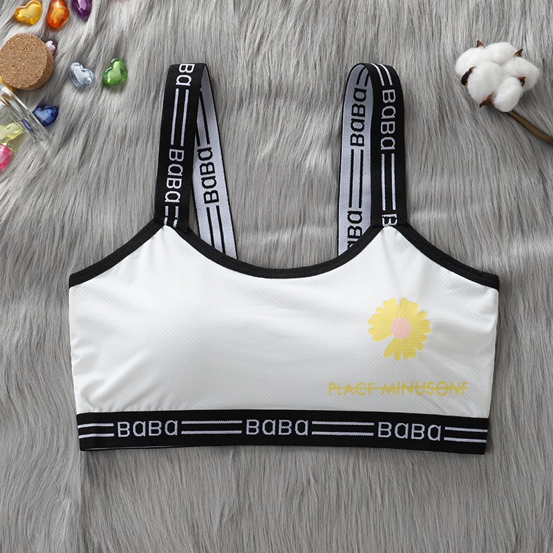 Grey Teenage Puberty Sports Bra