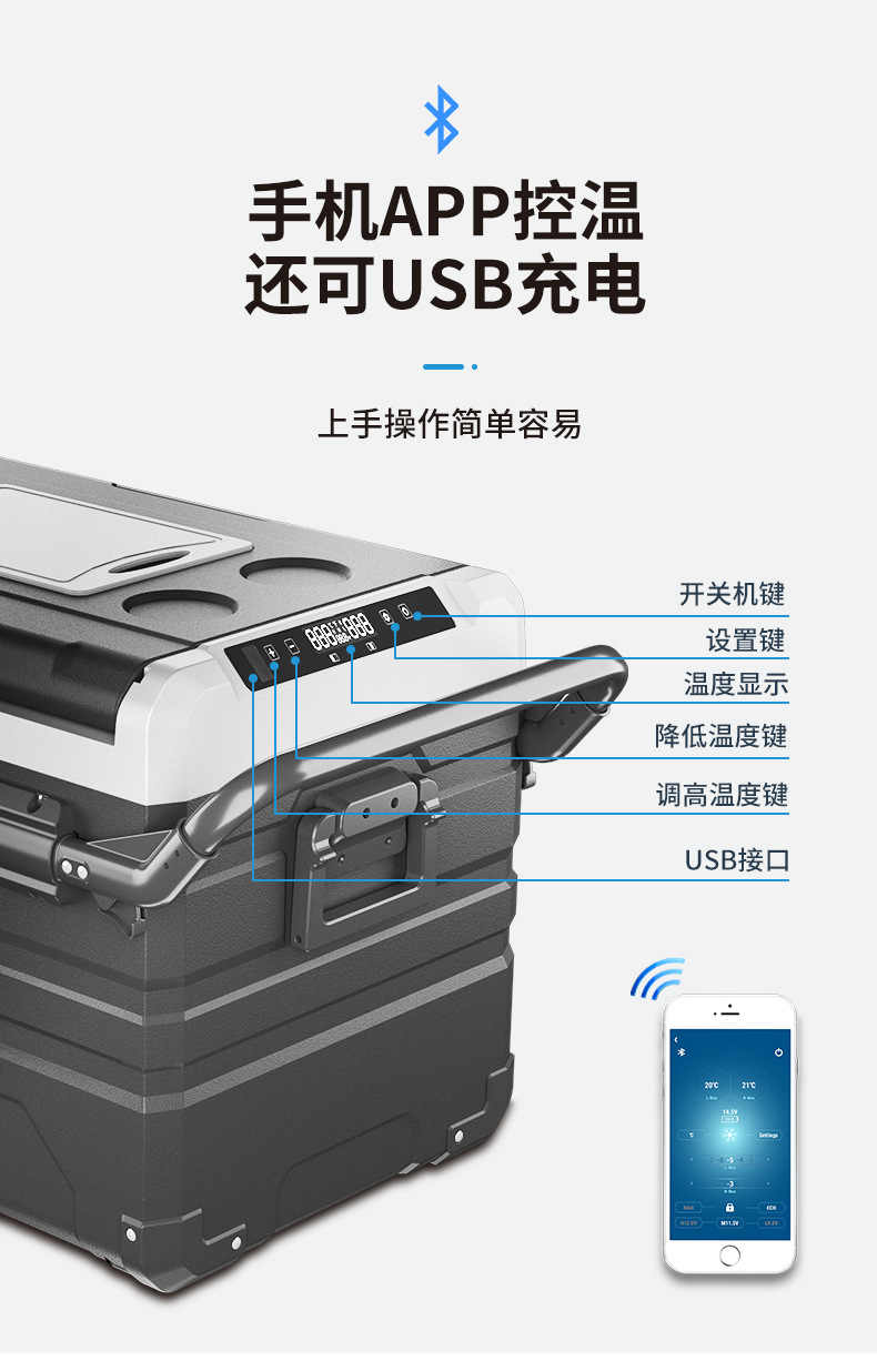 Ice Tiger Compressor Car Refrigerator Car Home Dual-use Refrigeration 12v24v Portable TWW35 Dormitory Small Refrigerator