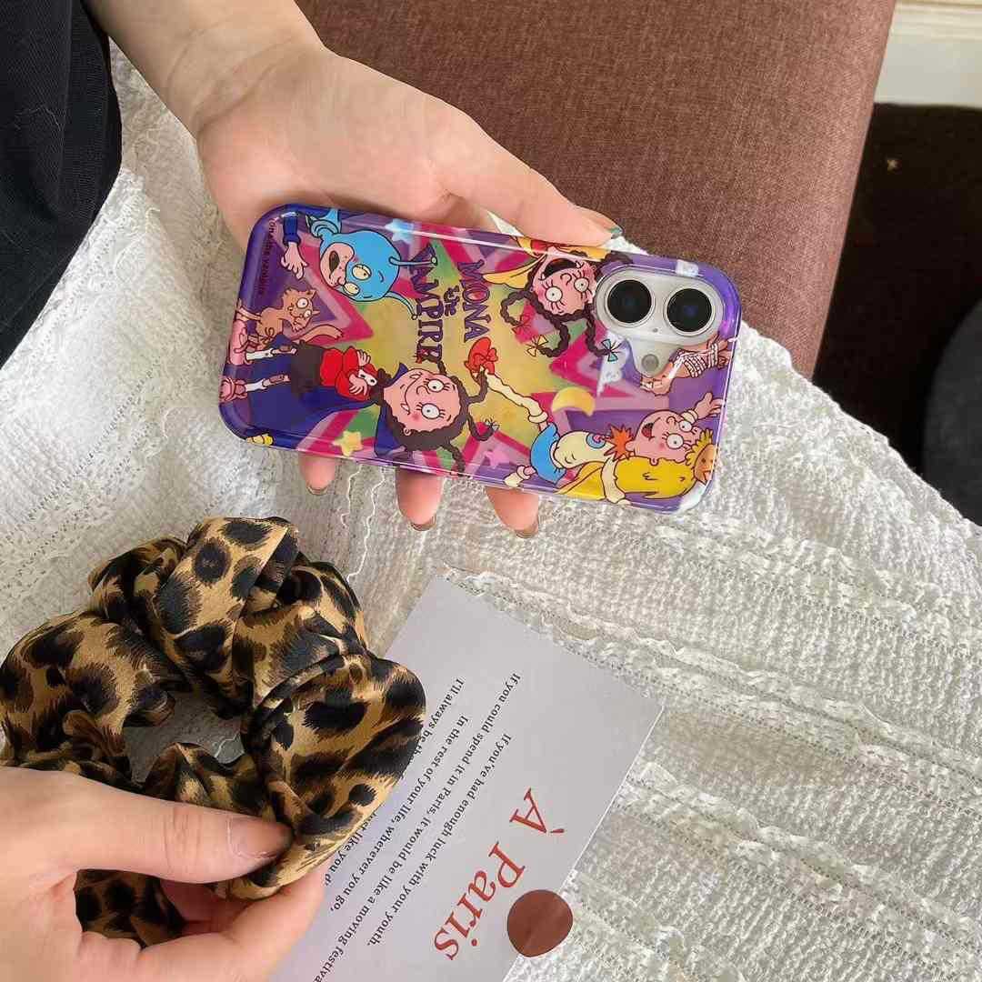 Halloween dibujos animados divertido brujita para iPhone16promax funda para teléfono móvil 14 Apple 15 cadena 13 femenino 16