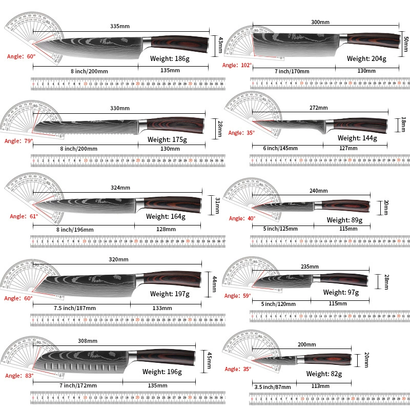 Amazon, the hottest 8-inch chef's knife, sharp cutting knife, beef knife kitchen knife