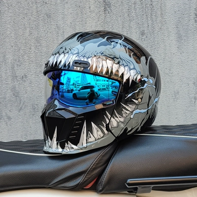 Motosiklet dəbilqələri – Helmet, Motorcycle Multi-Function Half Helmet, Bluetooth