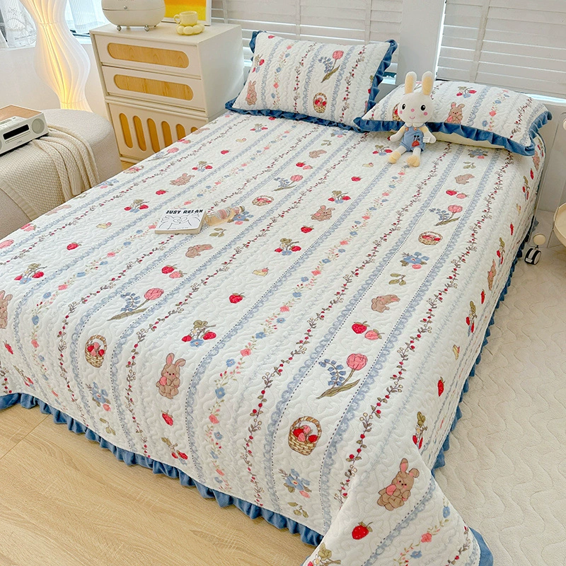 Молочный бархат утолщенный хлопчатобумажный чехол из трех частей