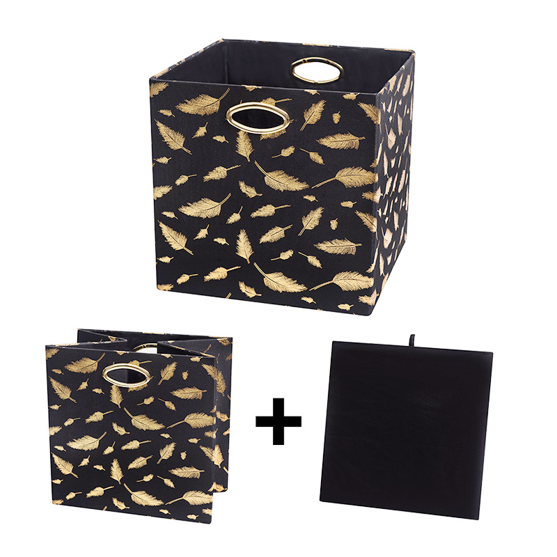 衣柜布艺储物箱棉麻收纳箱衣物整理储物收纳盒家用折叠收纳箱批发