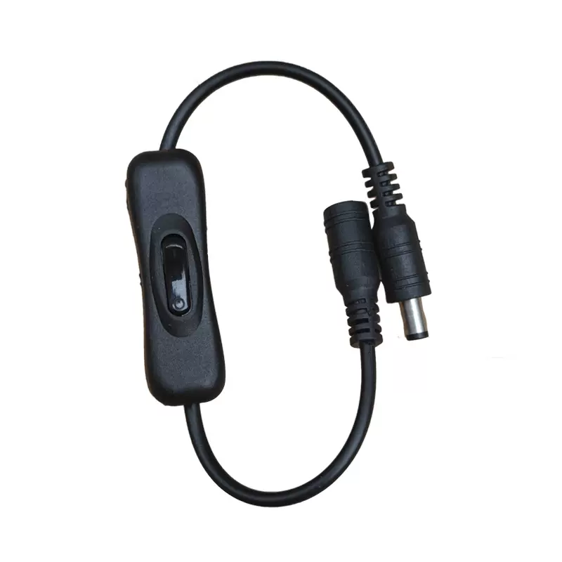 DC开关线LED灯条免焊连接带304开关电源线5521公母连接线