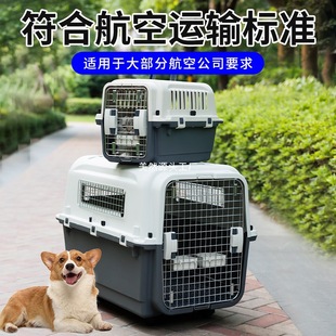 Portable Plastic Pet Box, Small and Medium-Sized Pet Out-Going Shipping Box, Removable Cat Pet Flight Box