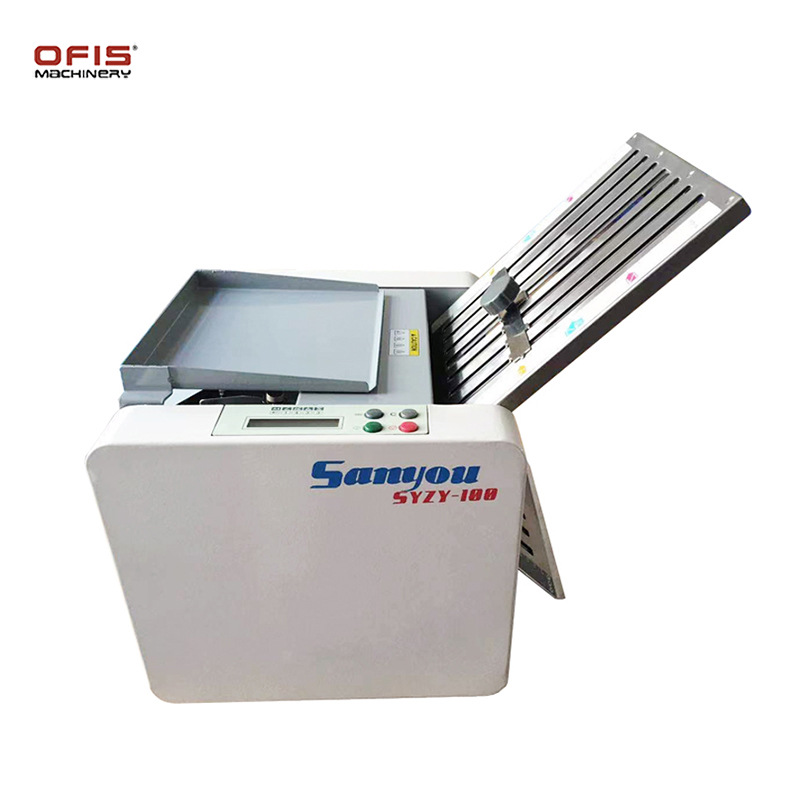 A4折页机小型桌面式折纸机自动进纸多种折法操作简单说明书折页机