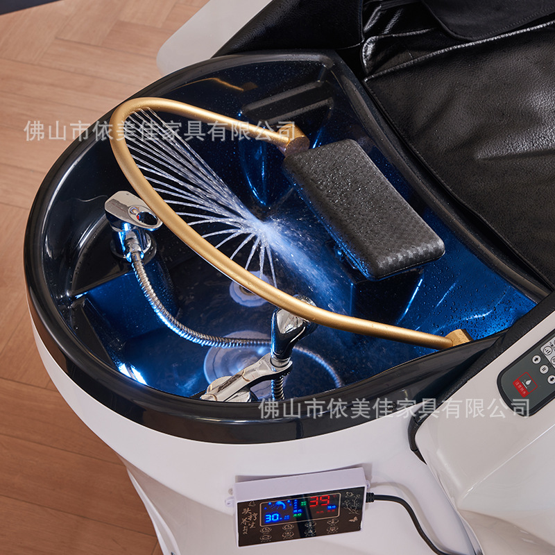 Venta directa de fábrica de gama alta automático inteligente eléctrico masaje champú cama peluquería dedicado cabeza terapia cama