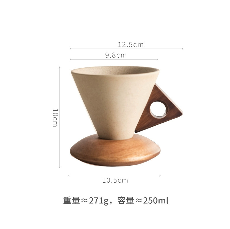 高級レトロセラミックコーヒーカップ、高級で絶妙な家庭用コーヒー女性用特別なカップとソーサーセット|undefined