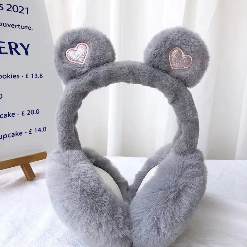Winter Love 2024 новые женские зимние наушники-наушники от ветра и холода, головной убор, защита ушей студентов, тёплые и молодёжные