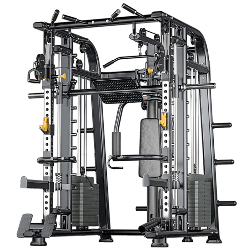 Smith máquina grande equipo integral comercial combinación traje hogar fitness pórtico vuelo pájaro cuclillas rack de entrenamiento