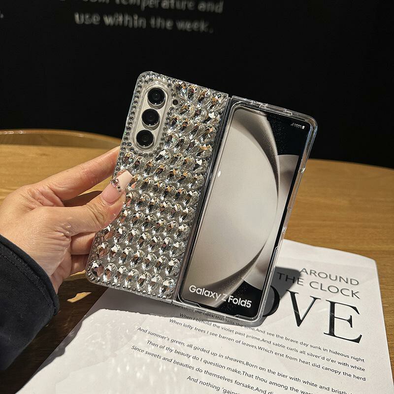 Phone Case for Samsung Zfold5 Set Diamond ZFold3 Luxury Galaxy Z Fold4 Folding Screen Case