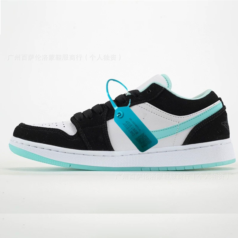 Aj1 top layer leather-tiffany green