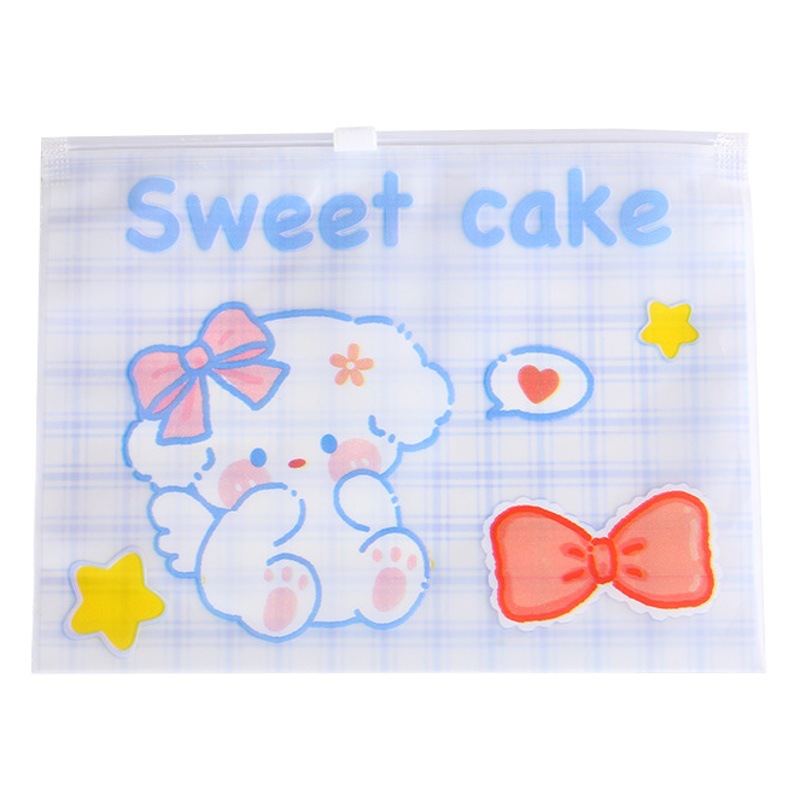 En stock PE dibujos animados EVA helado bolsa de cremallera guantes bolsa de embalaje medias de seda bolsa ziplock ropa interior bolsa de embalaje bolsa de calcetines