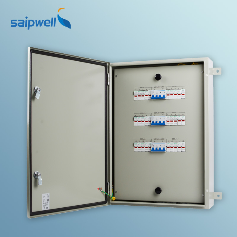 廠家 直供太陽能發電系統光伏並網箱IP66金屬控制箱DC直流彙流箱