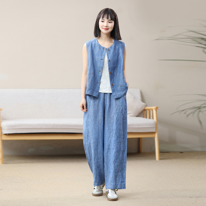 Spring and Summer New Artistic Retro Carrot Pants Women's Loose 1002 Pants