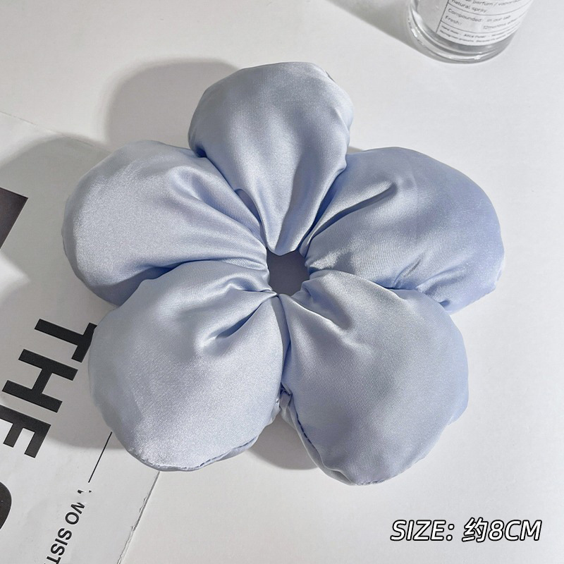 2025 nueva mujer otoño invierno francés tela retrógrada anillo de cabello intestino grueso sensación de alta seda anillo de cabello gran joyas de cabello