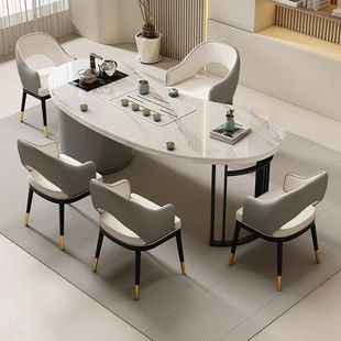 Light Luxury Slate Tea Table Balcony Home Small Tea Table Modern Simple Office Coffee Table Tea Set Tea Table Set