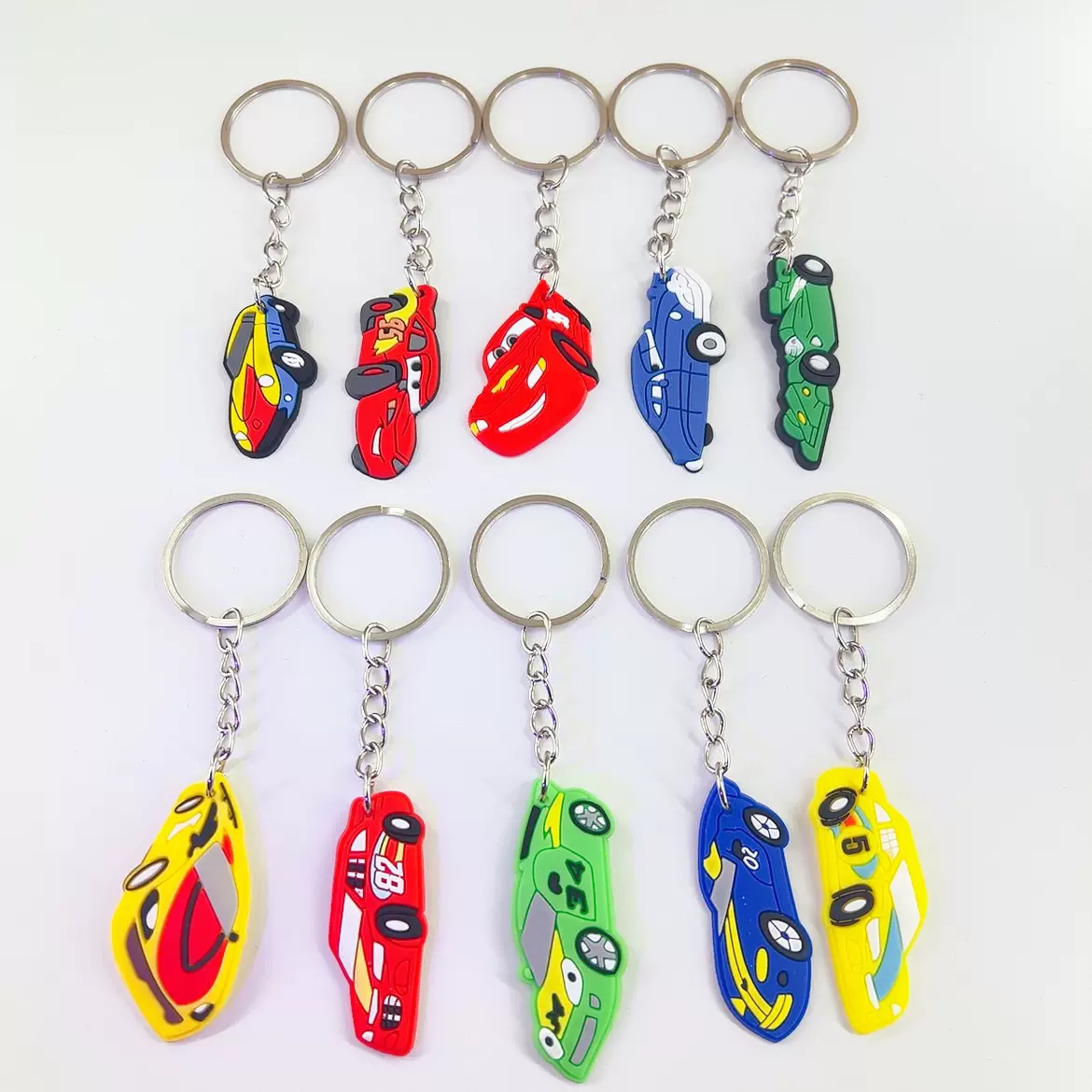 跑车钥匙扣小礼品钥匙扣配件diy书包挂件pvc软胶包包挂饰