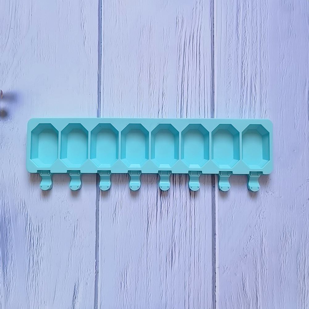 Silicone 8 con 8 lados helado de piedra 102 pastel molde de silicona molde de postre cocina horneador harina de arroz