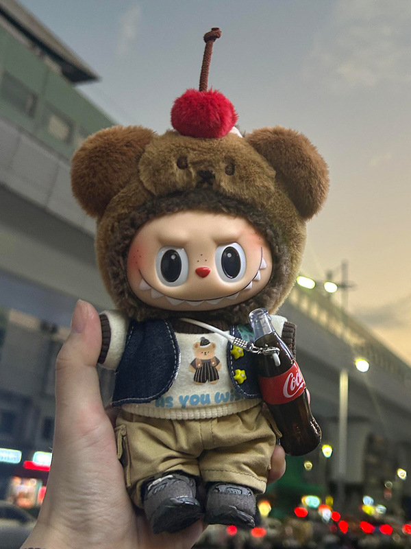 オリジナル手作り 20 センチメートルラブブ labubu ベビー服セット第一世代と第二世代マカロンビニール人形人形服|undefined