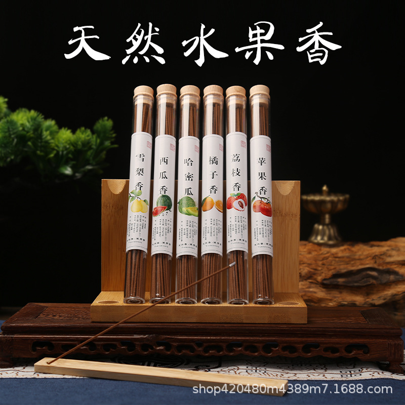 水果味线香卧香香薰家用室内批发除臭熏香中式除臭去味中香果香
