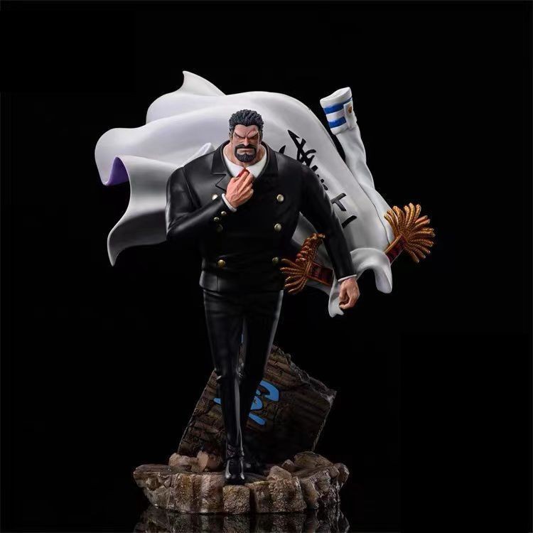 One Piece Figure Navy Hero Cap Model Gk Navy General the Strongest Navy Ornament One Piece Gift