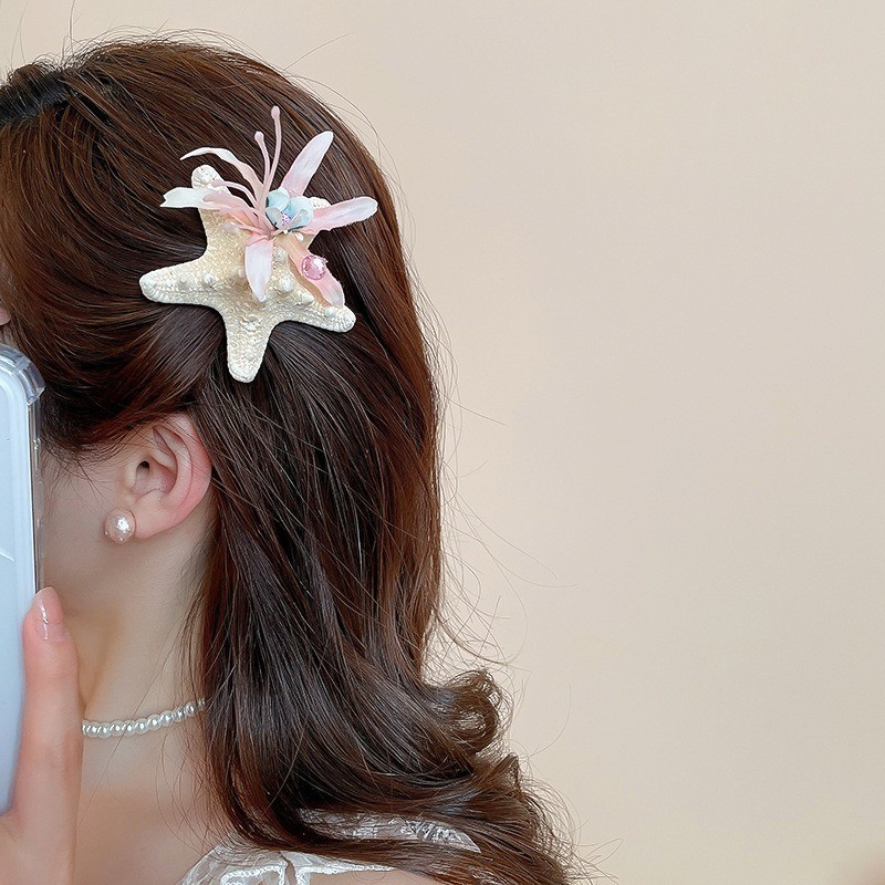 Dopamina adorable clip de cabello para mujeres 2025 nuevo clip lateral de alta gama clip lateral frisa clip de cabello clip de cabello tocado