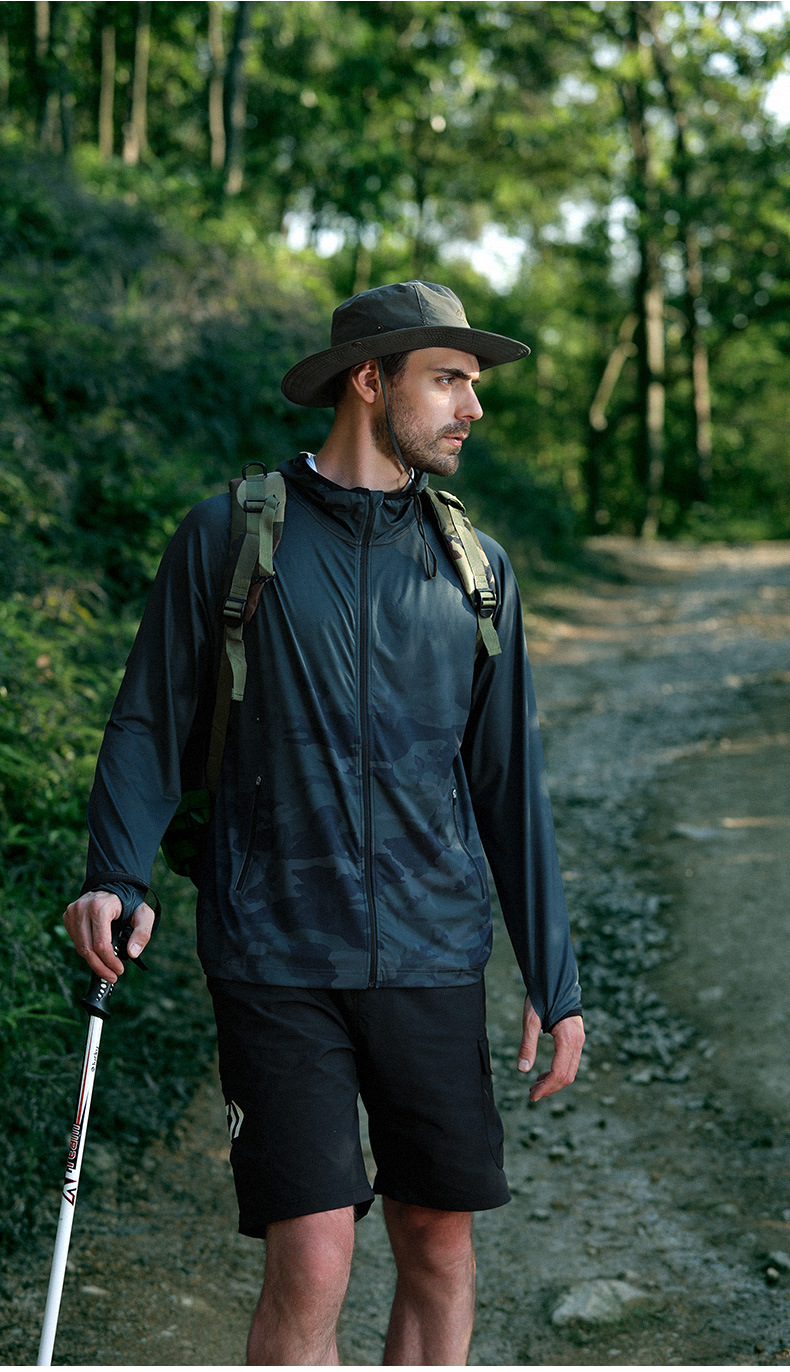 Mountain camping, drawstring outdoor hiking, shading, sun protection, fishing hat, western cowboy hat_voghion.com