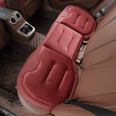 Universal seat cover – Three-Piece Seat Cushion Set - new-flannel-rear-seat-cushion-volcano-red-1-piece-46465