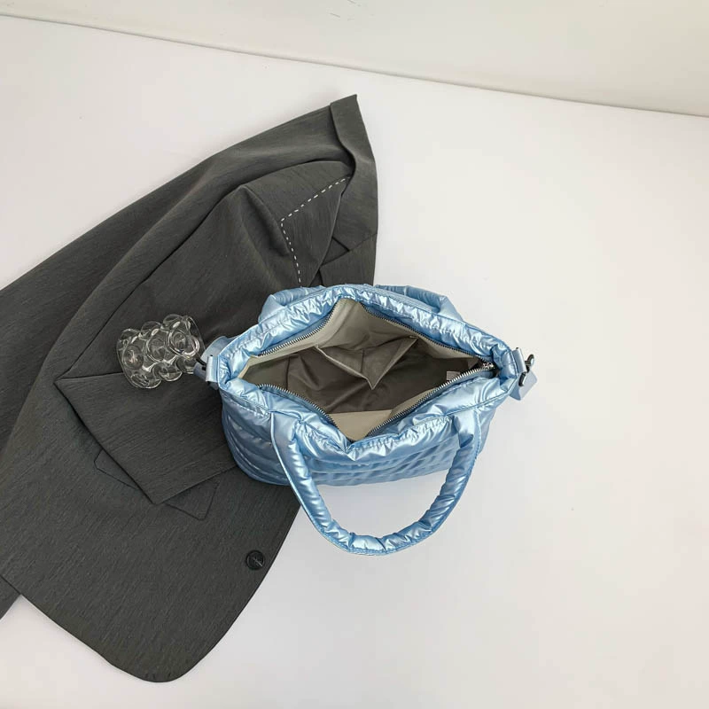 Плечевая сумка с пухом, одн Shoulder bag for leisure, down jacket, Japanese and Korean