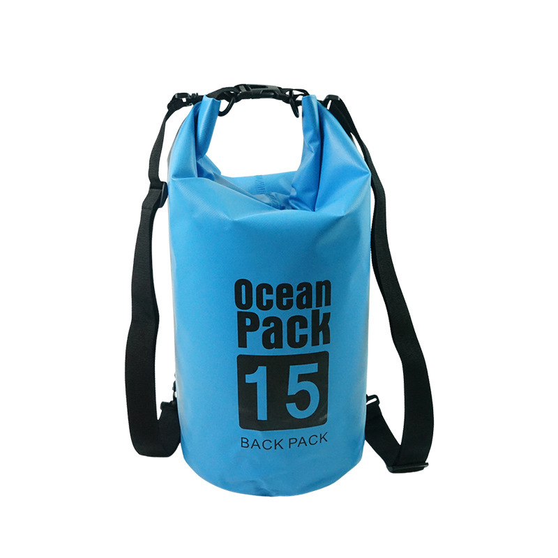 Bolsa impermeable al aire libre de gran capacidad de retroceso rafting bolsa de almacenamiento de natación para teléfonos móviles bolsa impermeable de barril mochila de hombro